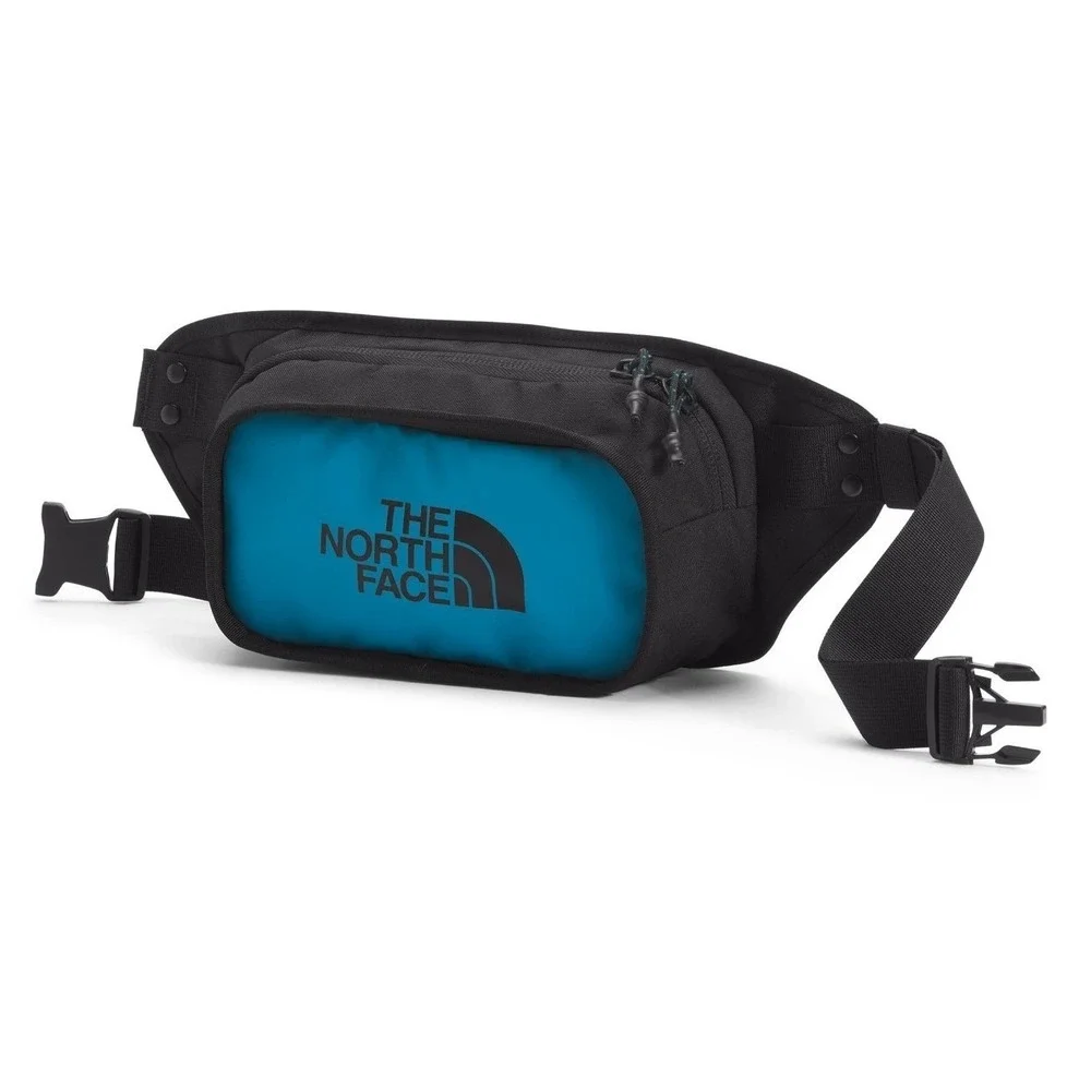 The‎ North Face Explore Hip Pack - Banff Blue/TNF Black Adjustable Belt Zipper